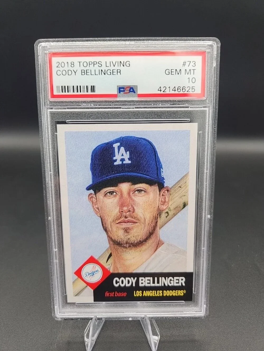 2018 Topps Living #73 Cody Bellinger PSA 10